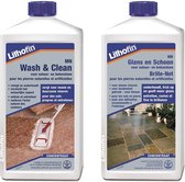 MN Voordeelpakket - Wash en Clean & Glans en Schoon - NATUURSTEEN - Lithofin - 2 x 1L