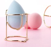 Porte- éponge de Maquillage - organisateur Beauty mélangeur - organisateur Beauty étagère - étagère de séchage oeuf poudre soufflé affichage - or