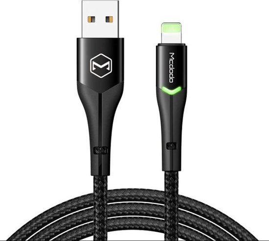 McDodo Lightning USB Kabel 1.2 meter iPhone - Auto-disconnect - Fast  Charging -... | bol.com