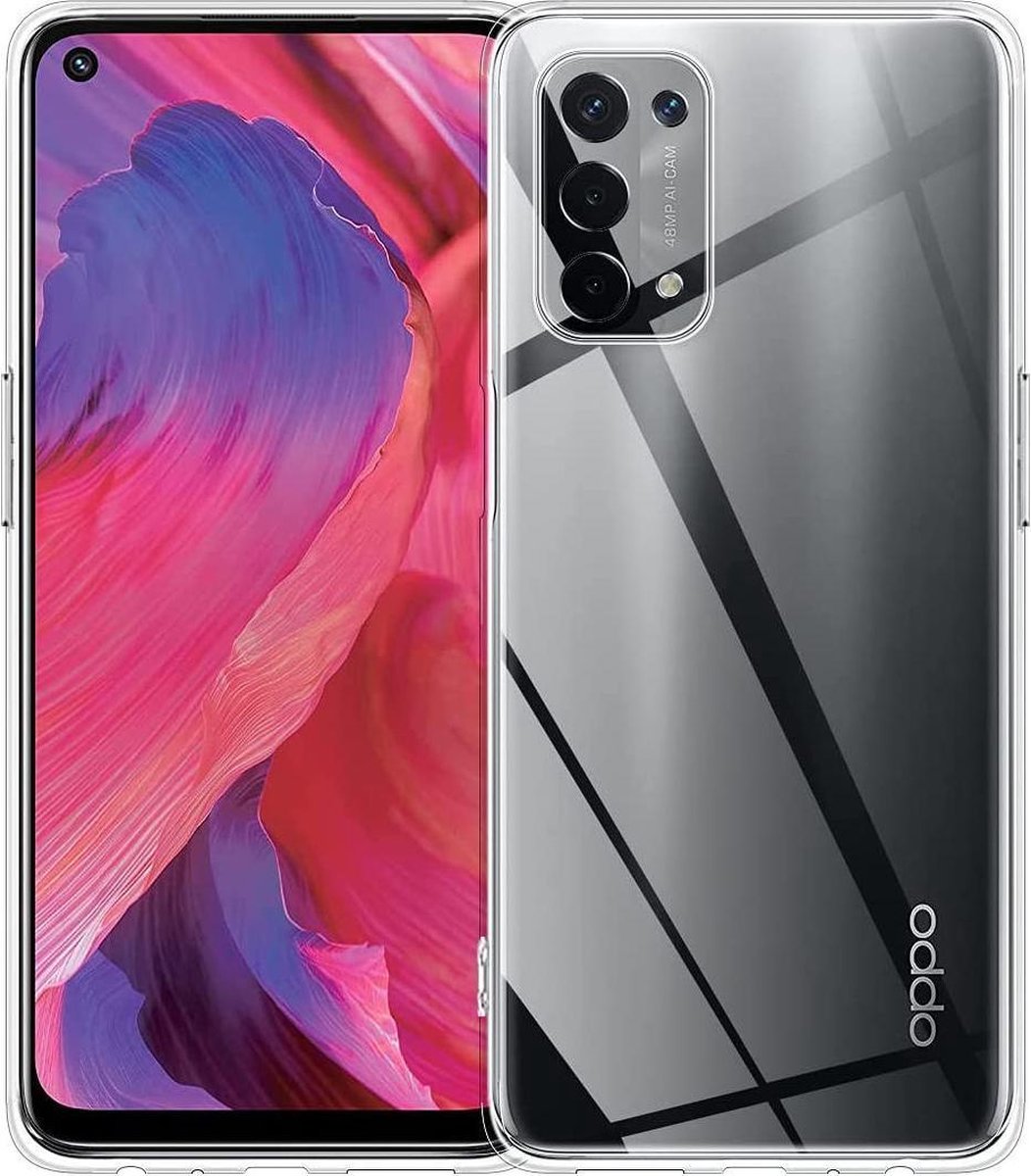 Oppo A74 5G Hoesje Schokbestendig TPU Back Cover Transparant