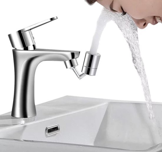 Fixation de robinet pivotante en acier inoxydable - Rotation de 720 degrés  - Tête... | bol.com