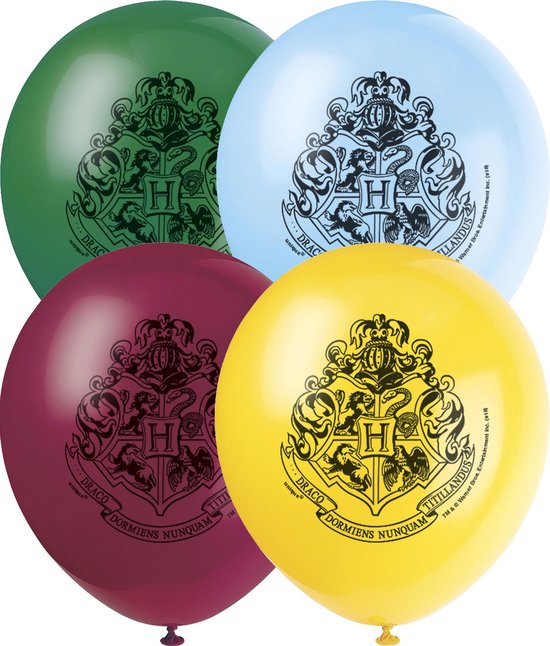 UNIQUE - 8 latex Harry Potter ballonnen - Decoratie > Ballonnen