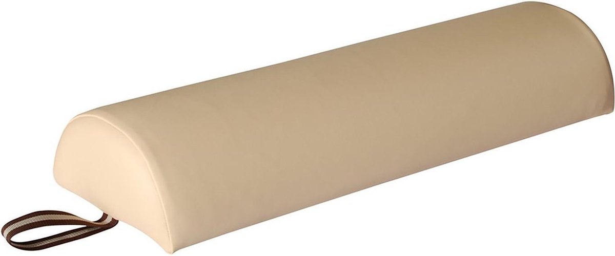 Goedkoopste ZenGrowth® Massagetafel Knierol Halfrond – Beige – 66 cm x 15 cm – Rolkussen – Kniekussen – Handige ritssluiting – Comfortabel - Hygiënisch