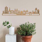 Skyline Zierikzee eikenhout -60cm- City Shapes wanddecoratie