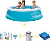 Zwembad - Easy Set - 183 cm - Inclusief WAYS Onderhoudspakket, Filterpomp en Grondzeil