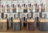 Stijlvolle Block Messen set - Houten Blok - 6 delig