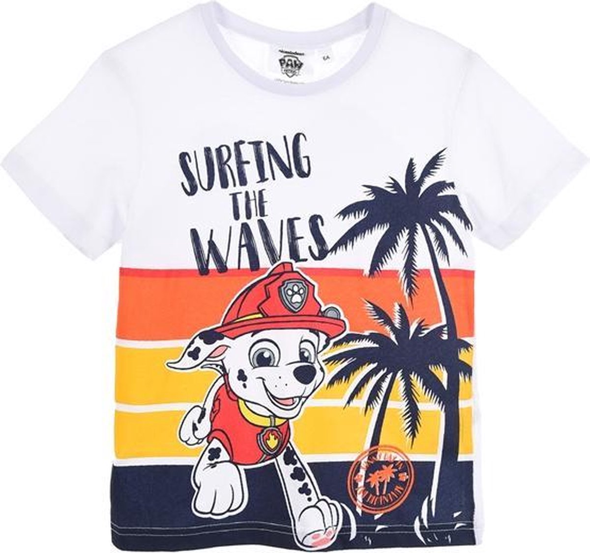 Paw Patrol Nickelodeon T-shirt Surfing The Waves. Maat 104 cm / 4 jaar