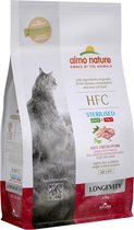 Almo Nature - HFC Longevity Sterilized brokken voor oudere gecastreerde / gesteriliseerde katten - zeebaars en zeebrasem of varkensvlees - 1,2kg, 300gr - Zeebaars & Zeebrasem, Gewicht: 1,2kg