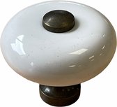 AVENUE decoration meubelknop - model "Seine" - Ø 35 mm - porselein / brons