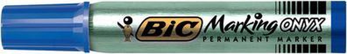 BIC Permanente Markering Onyx 1591, wigvormige punt, zwart