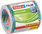 tesafilm® eco & clear, milieuvriendelijke transparante tape, voordeelverpakking, 10m x 15mm