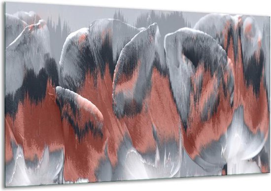 Schilderij Op Canvas Modern  - Grijs - 120x70cm 1Luik - Foto Op Canvas - GroepArt 6000+ Schilderijen 0p Canvas Art Collectie - Wanddecoratie - Woonkamer - Slaapkamer - Canvas Print