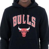 New era - Chicago bulls hoodie - Maat: xxl - Black/red