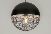 Lumidora Hanglamp 72868 - E27 - Zwart - Metaal - ⌀ 35 cm