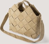 NA-KD Braided Faux Suede Shopper Vrouwen Tas