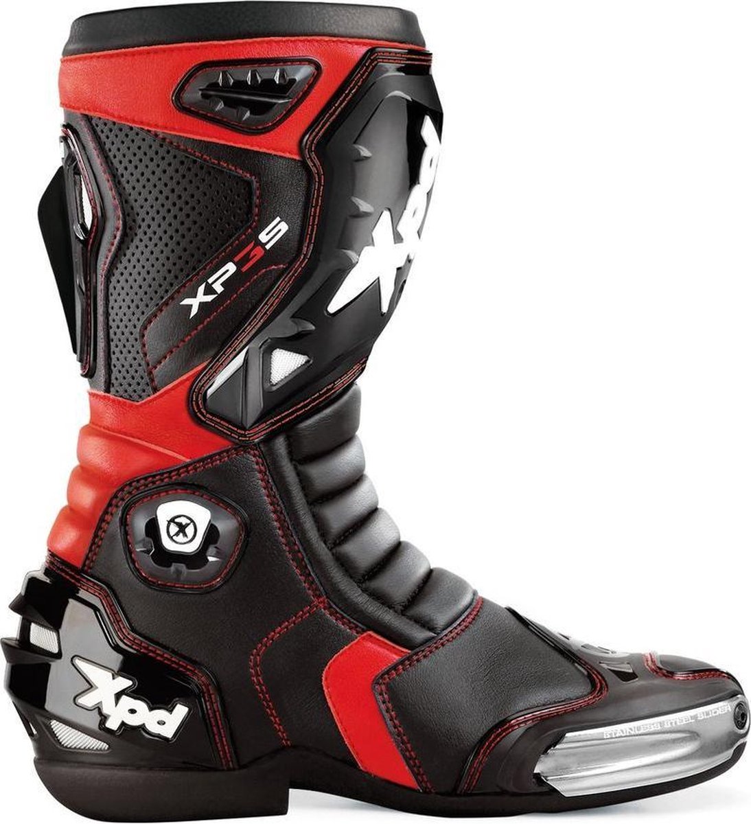 XPD XP3-S Black Red Motorcycle Boots 44
