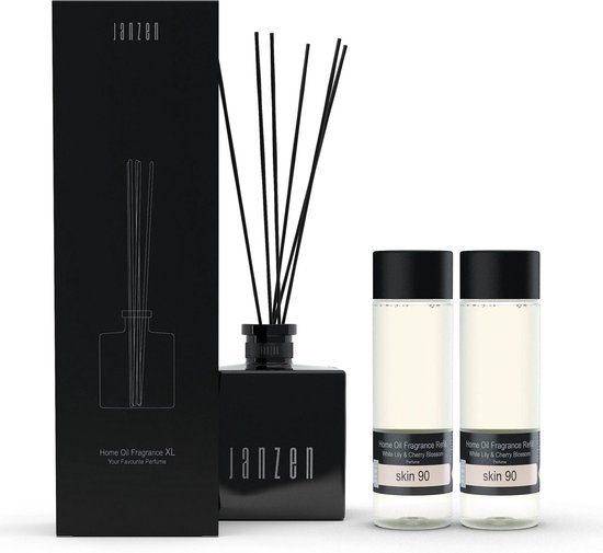JANZEN Home Fragrance Sticks XL zwart - inclusief Skin 90