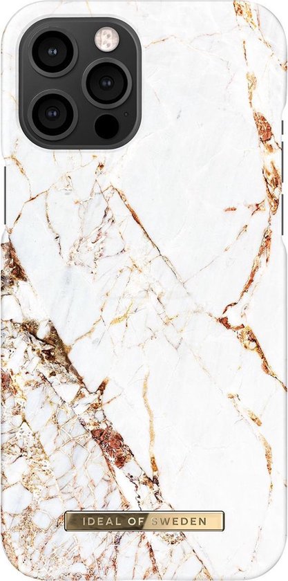 iDeal of Sweden iPhone 12 Pro Max Backcover hoesje - Carrara Gold