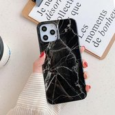 Voor iPhone 12 mini Marble Pattern Soft TPU beschermhoes (zwart)