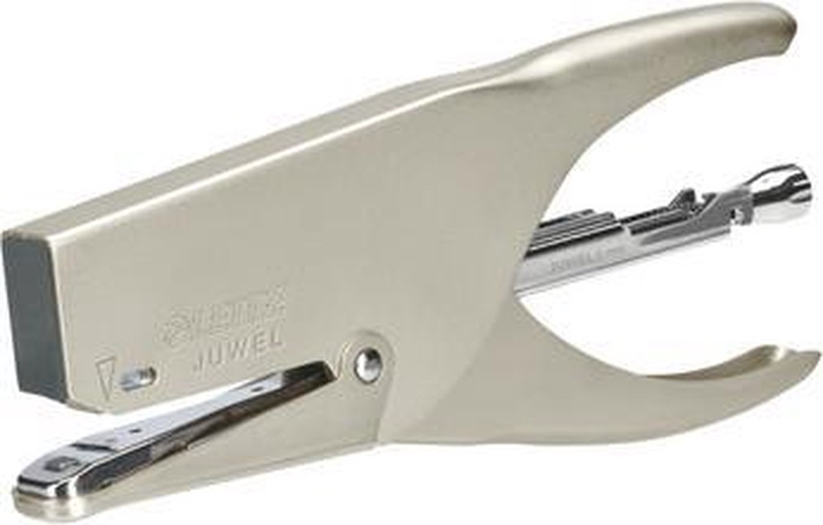 LEITZ Heftzange JUWEL 3000, Heftleistung: 30 Blatt Vollmetall, matt vernickelte Oberfläche, Einlegetiefe: (5558-00-82)