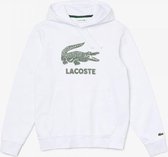 Lacoste Capuchon Logo Sweatshirt Heren - sportshirts - wit - maat XL