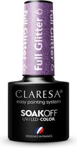 Claresa UV/LED Gellak Full Glitter #6 – 5ml.