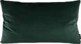 Velvet Intens Groen Long Kussenhoes | Fluweel - Polyester | 30 x 50 cm