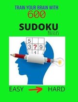 Train Your Brain with 600 SUDOKU Puzzles - Easy to Hard