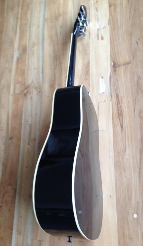 MSA CW170L Gaucher Guitare Folk acoustique noire acoustique | bol.com