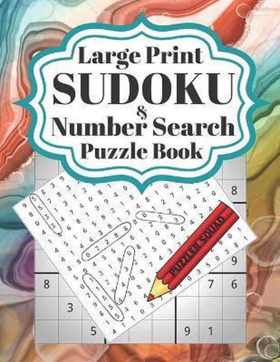 Foto: Large print sudoku and number search puzzle book