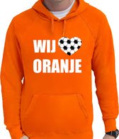 Oranje fan hoodie voor heren - wij houden van oranje - Holland / Nederland supporter - EK/ WK hooded sweater / outfit 2XL