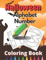 Halloween Alphabet-Number Coloring Book H3