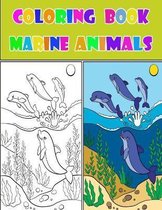 coloring Book Marine Animals
