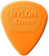 Dunlop Nylon Midi Standaard Pick 6-Pack 0.67 mm Plectrum