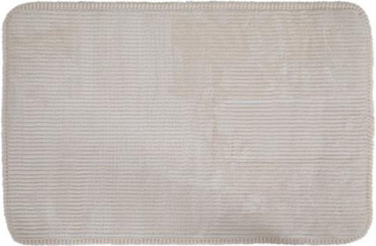 Zachte Badmat LEWIS - Creme Wit - Polyester - 50 x 80 cm