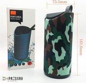 EXPRESSRY STORE® Draagbare Bluetooth Speaker. Kleur camouflage groen