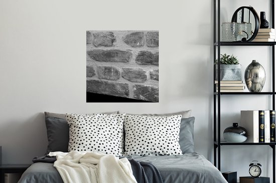 Sticker Muursticker de pierres anciennes - Mur de briques - 50x50 cm - Film adhésif autocollant - Sticker mural repositionnable