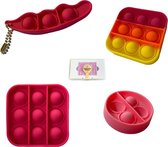 fidget toys pakket - Fidget - Pakket - Pop it - Simple Dimple - Sleutelhangers - Blij - Kind
