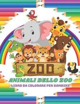 ANIMALI DELLO ZOO - Libro Da Colorare Per Bambini