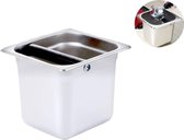 Uitklopbak Koffie - Knockbox - Afklopbak - Barista - Barista-Accessoires - RVS - 15.2cm -  Alluminium