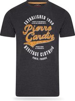 Pierre Cardin - Heren Tee SS Heritage Shirt - Grijs - Maat L