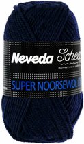 Scheepjes Neveda Super Noorse Wol Extra - 1724 donkerblauw, 5 bollen a 50 gram inclusief gratis digitale toerenteller