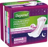 Depend incontinentieverband Super Plus - 6 stuks