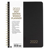 Peter Pauper Agenda - weekplanner 16 maanden 2022 - Dot Matrix