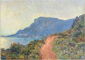 La Corniche bij Monaco, Claude Monet - Foto op Forex - 70 x 50 cm (B2)
