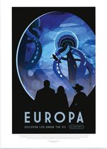 Europa Life Under Ice (Visions of the Future), NASA/JPL - Foto op Posterpapier - 29.7 x 42 cm (A3)