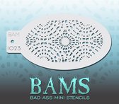 Bad Ass Stencil Nr. 1023 - BAM1023 - Schmink sjabloon - Bad Ass mini - Geschikt voor schmink en airbrush