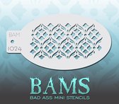 Bad Ass Stencil Nr. 1024 - BAM1024 - Schmink sjabloon - Bad Ass mini - Geschikt voor schmink en airbrush