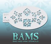 Bad Ass Stencil Nr. 1045 - BAM1045 - Schmink sjabloon - Bad Ass mini - Geschikt voor schmink en airbrush
