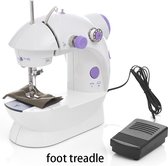 WiseGoods Premium Mini Naaimachine - Naai Apparaat - Kleding Maken - Met Spoelen Garen & Accessoires - Draadloos